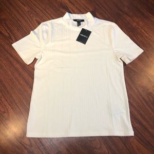 NWT Off White Mock Neck Top